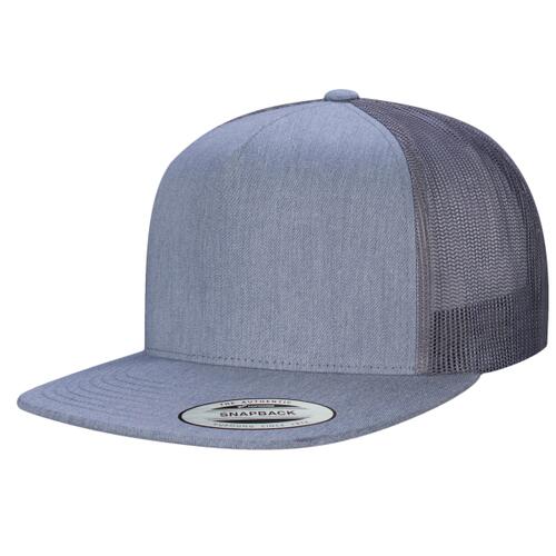 YP Classics 5 Panel Flat Peak Snap Back Truck Cap Thumbnail