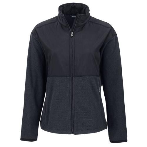 Cutter & Buck Hunts Point Recycled Fleece Womens Hybrid Full Zip Jacket Thumbnail