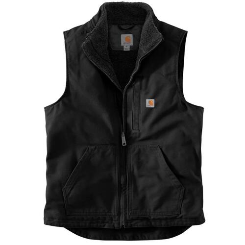 Carhartt Washed Duck Sherpa Lined Mock Neck Vest  Thumbnail